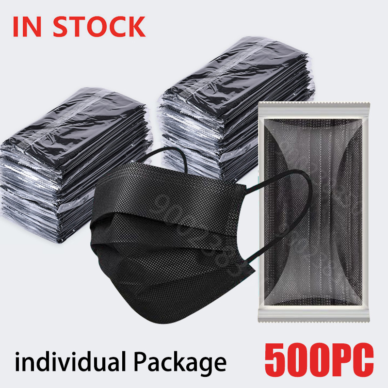 Black Face Mask Pack - Masker Wajah dewasa, 500 buah masker