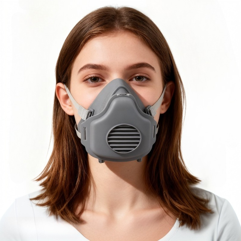 Respirator Half Face - Respirator Debu Masker Karet Pengaman Kerja
