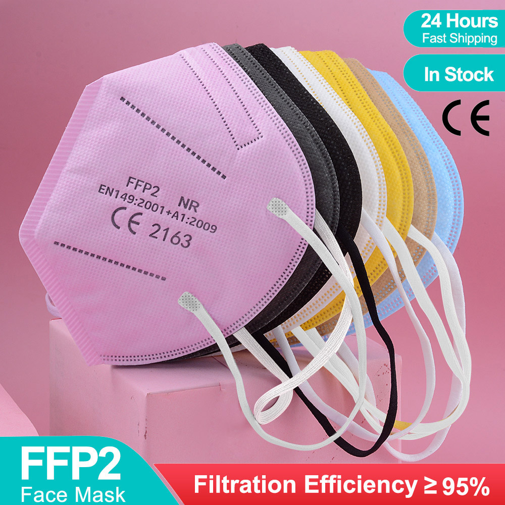 Black Face Mask Pack - Masker 5 lapisan FFP2 disetujui CE