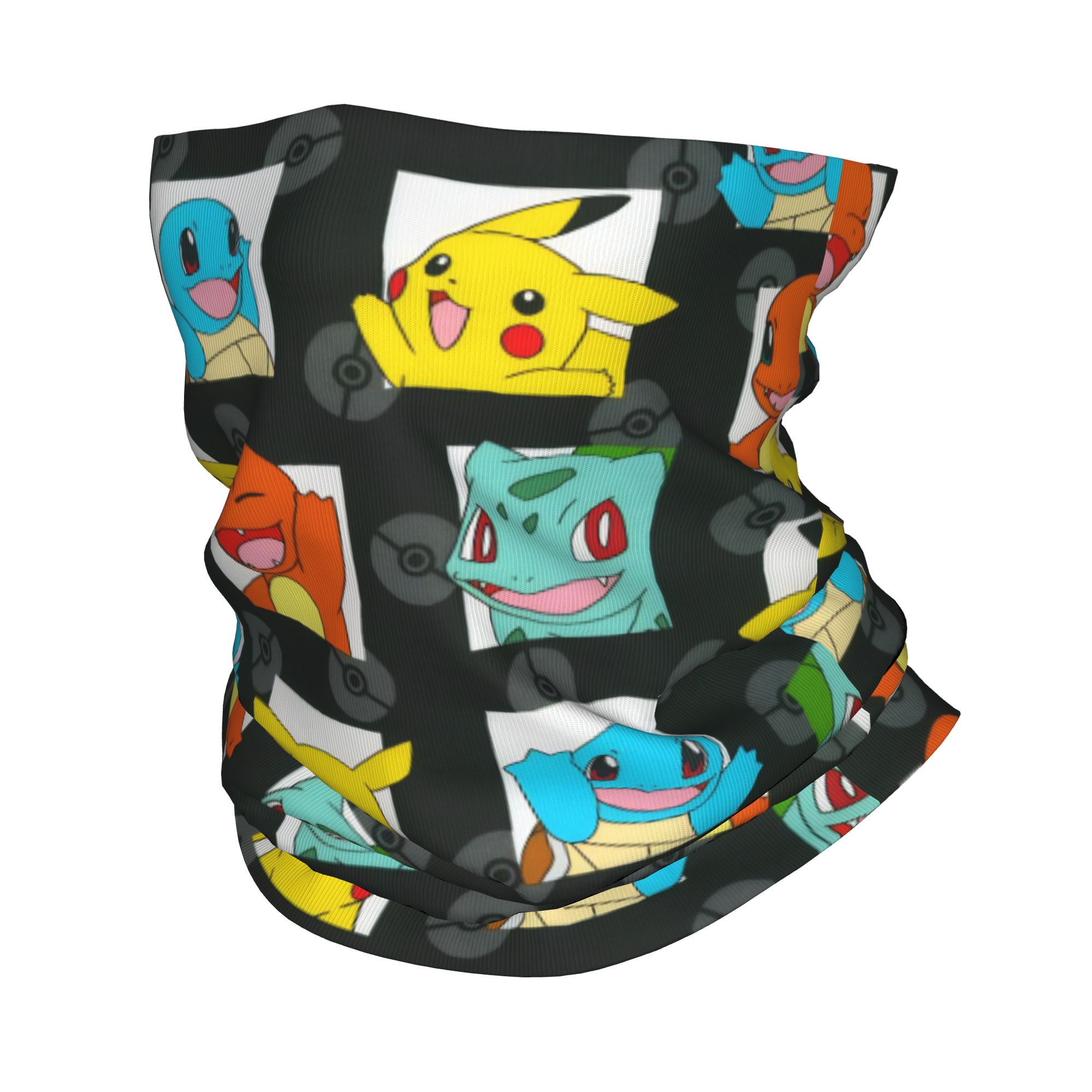 Sports Mask Breathable - Bandana Monster Kartun, Penutup Leher, Masker