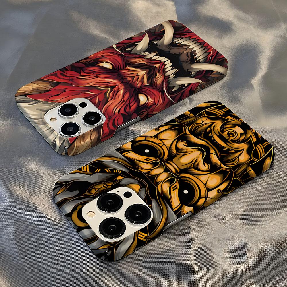 Mask Case Hard Shell - Casing Ponsel Topeng Oni Samurai Jepang