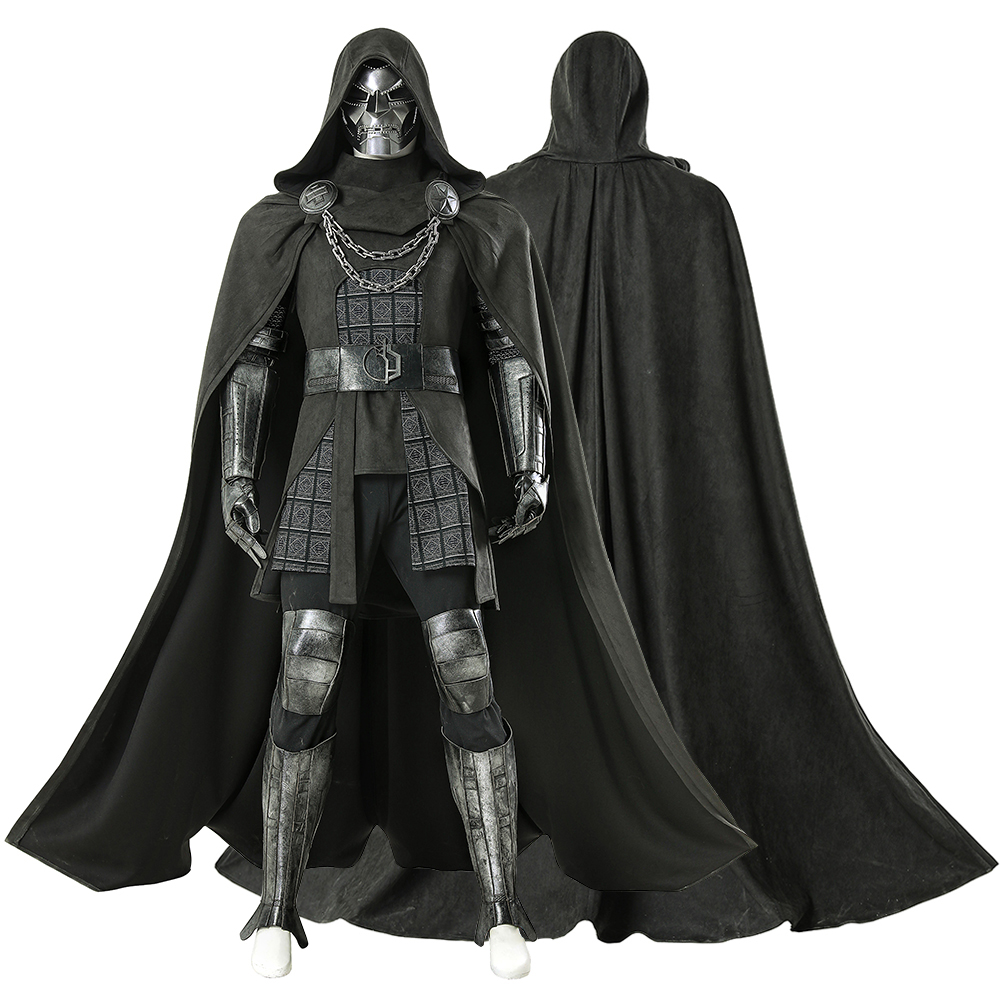 Black Face Mask Pack - Kostum Cosplay Doctor Doom Baru Set