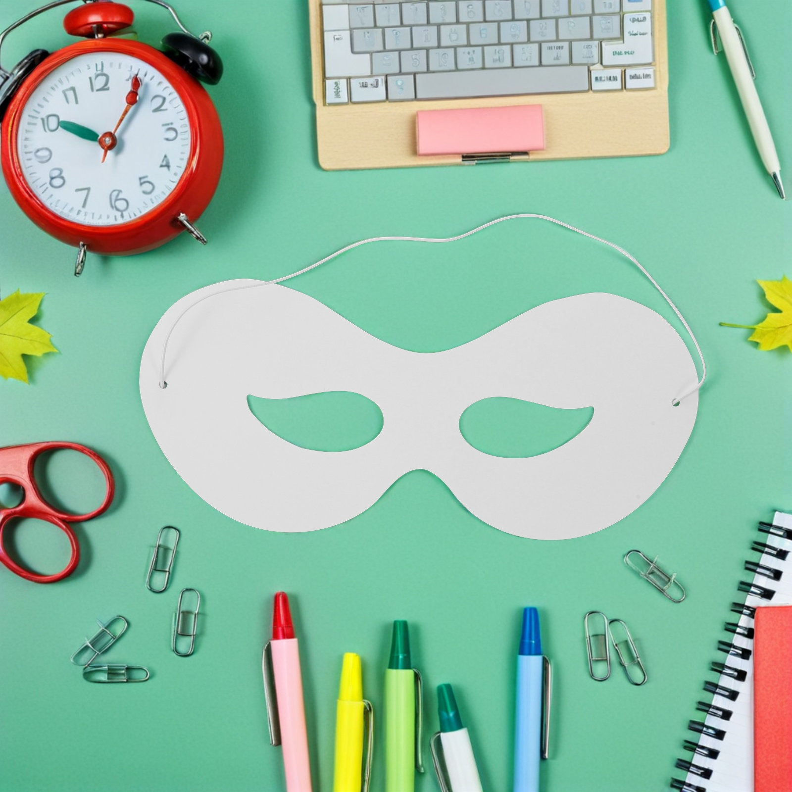 40Pcs Topeng Kertas Putih untu - Kids Face Mask ulasan dan harga