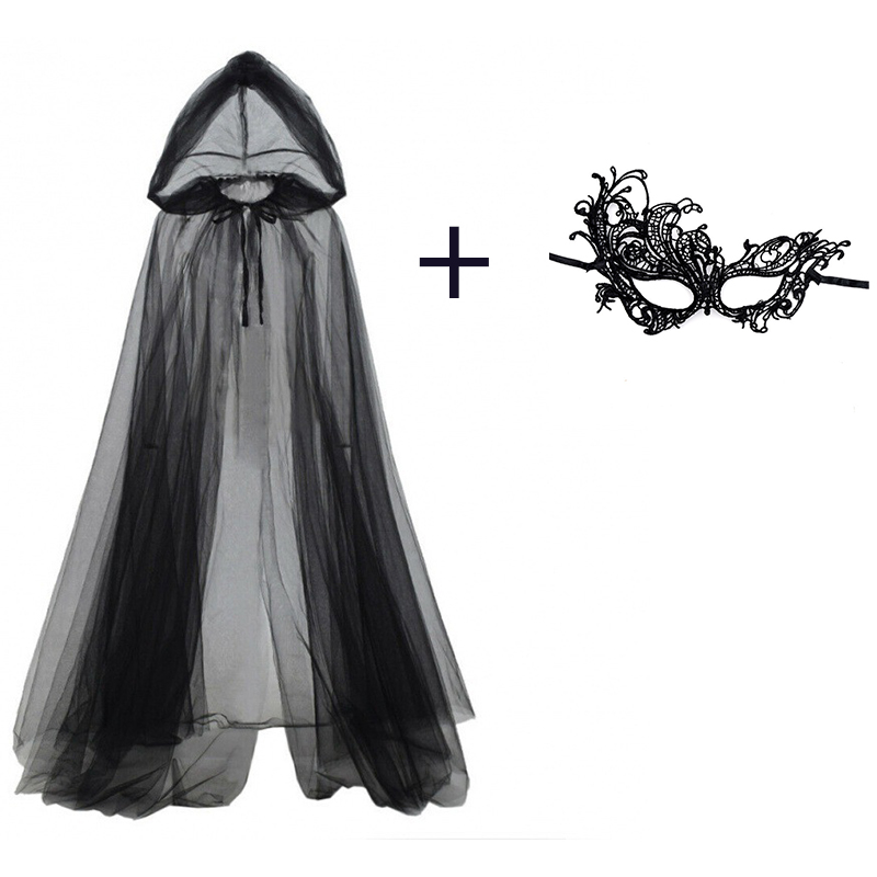 2pcs Set Jubah Kerudung Hitam  - Black Face Mask Pack ulasan dan harga