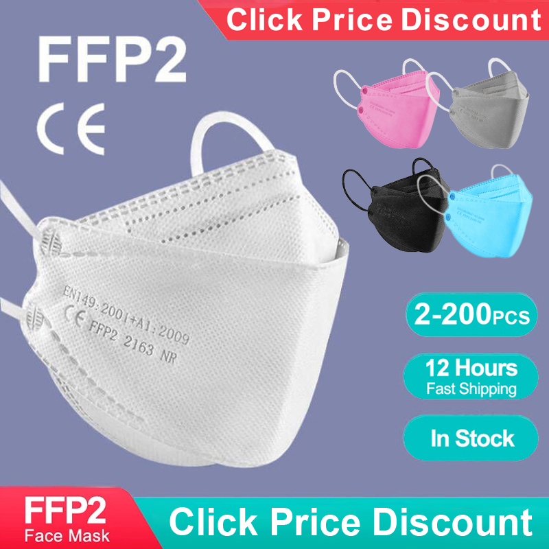 Masker KN95 FFP2 Bentuk Ikan D - Kn95 Respirator Mask ulasan dan harga