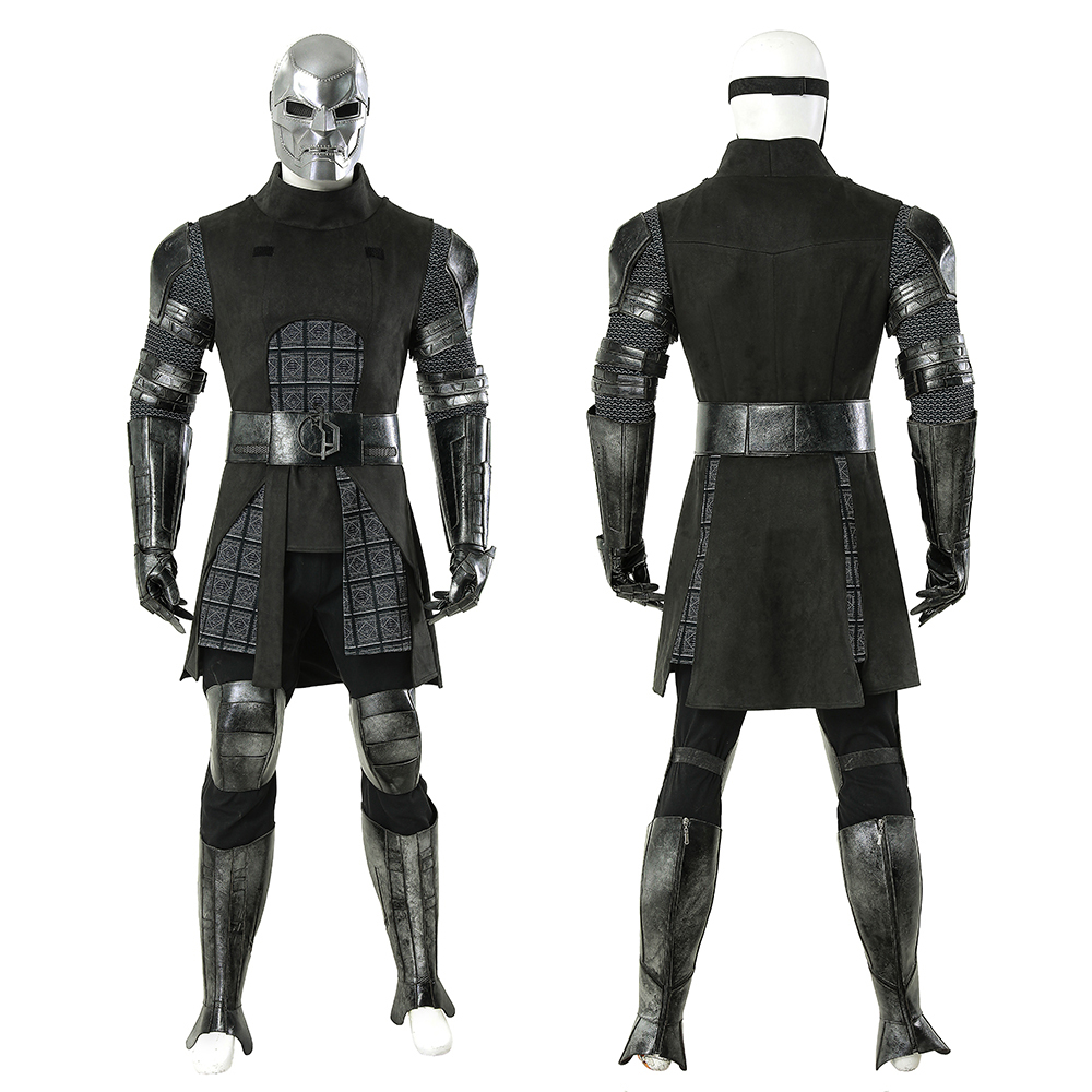 Kostum Cosplay Doctor Doom Bar - Black Face Mask Pack ulasan dan harga