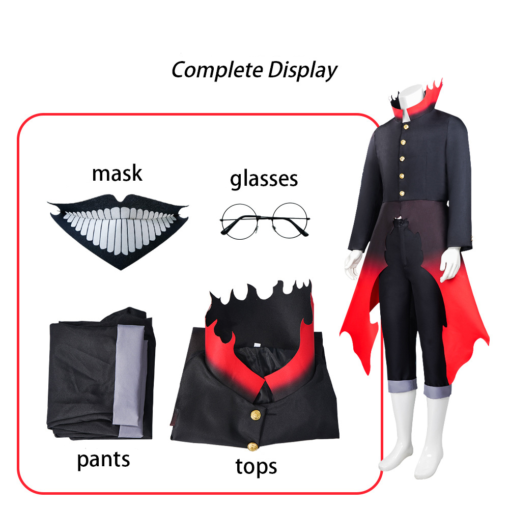 Kostum Cosplay Anime Dandadan  - Black Face Mask Pack ulasan dan harga